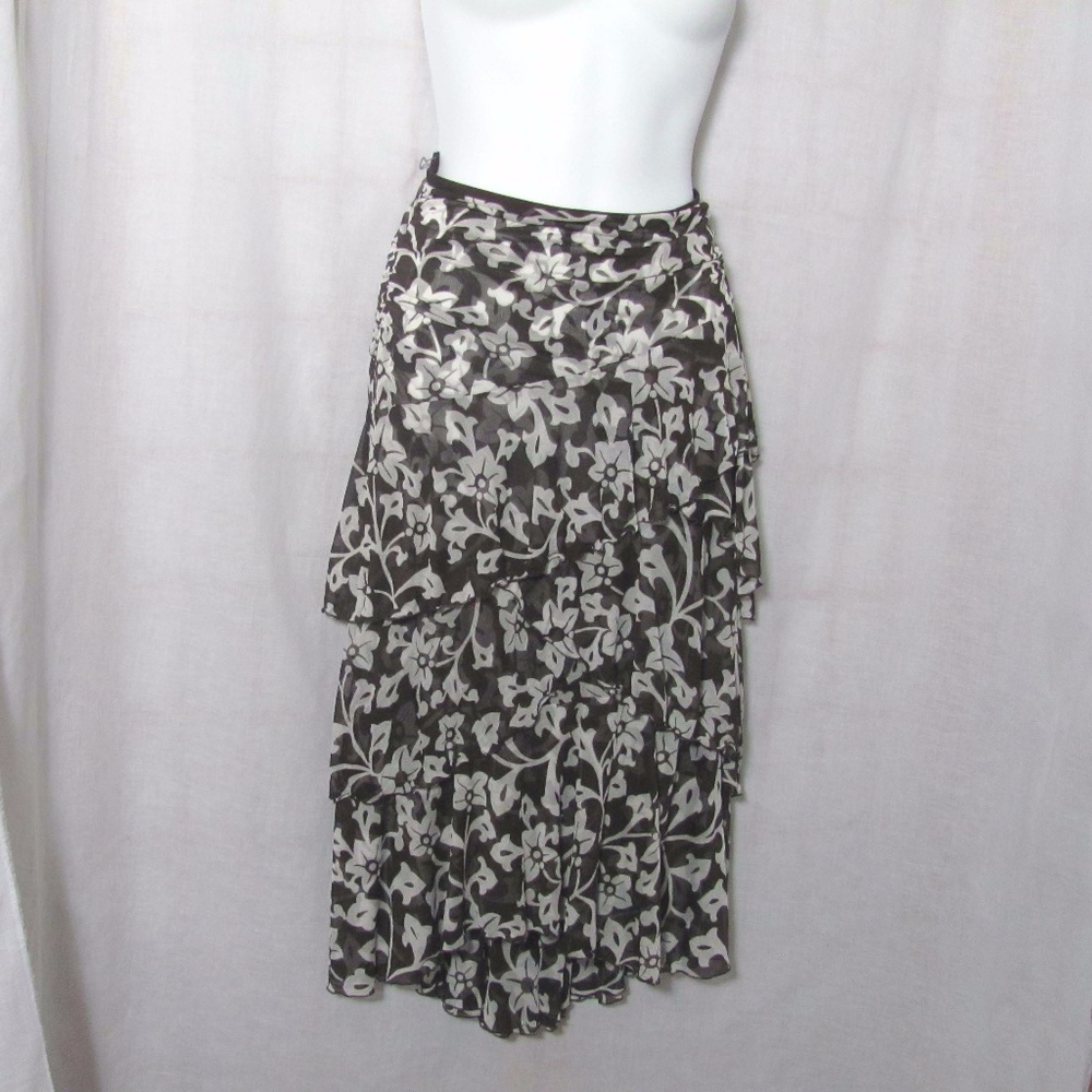 Diane Von Furstenberg Skirt Ruffle 6 Silk Jersey